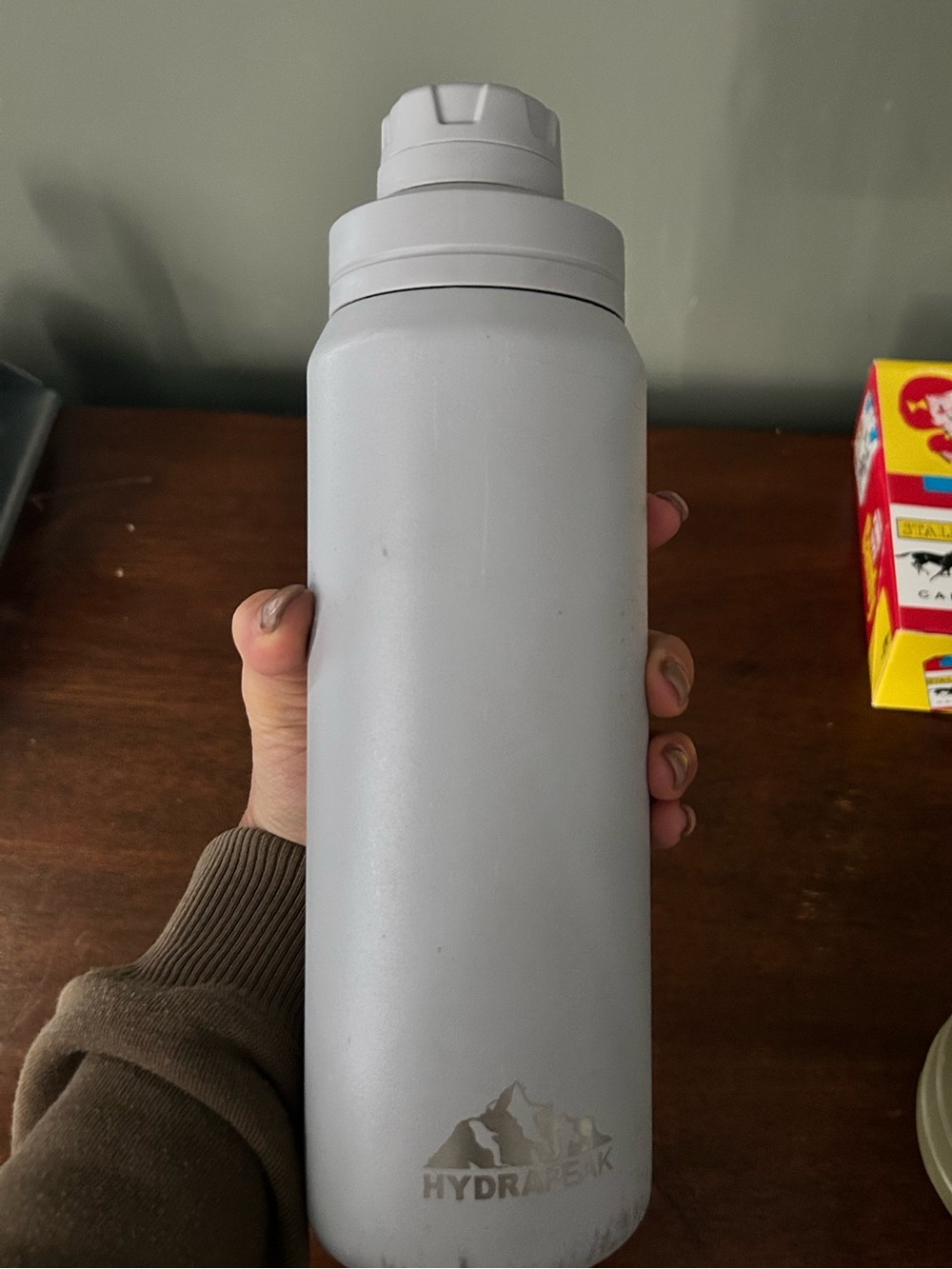 Hydrapak Sage Gray Insulated Water Bottle